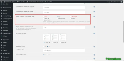 7. Display comment form for post types 1024x506 1