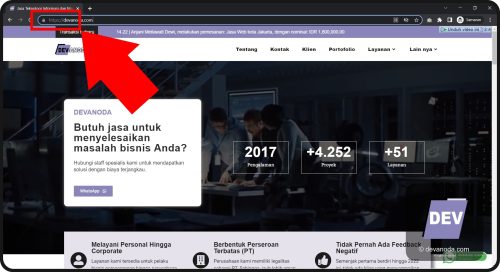 GB 05. URL domain tidak memakai www