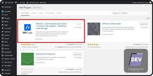GB 15. Plugin WPCode