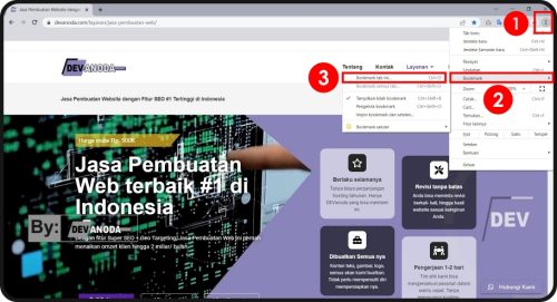 Cara melakukan Bookmark di Laptop/ PC/ Desktop