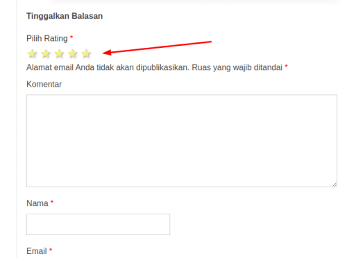 Form ulasan rating google