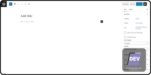 02. Tampilan Gutenberg Teks Editor