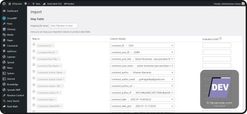 08. Import komentar Bag 3 Cara Menduplikat komentar di WordPress