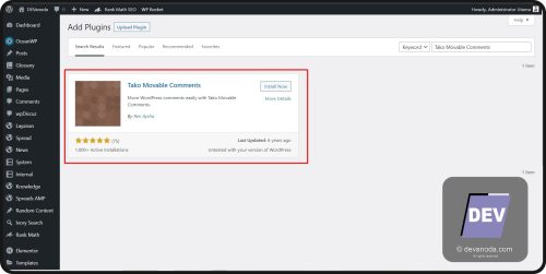 Plugin Tako Movable Comments Cara Menduplikat komentar di WordPress