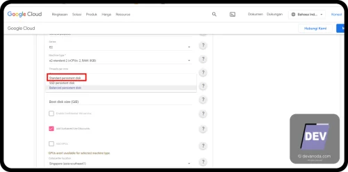 Standard Persistent Disk Google Cloud