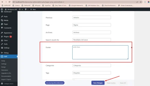 Mengubah Teks Footer pada Plugin Accelerated Mobile Pages; Panduan Langkah demi Langkah