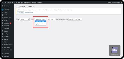 1.2.1. Tidak bis memindahkan komentar di Custom Post- Plugin- Copy or Move Comments, by biztechc - Memindahkan Komentar WordPress