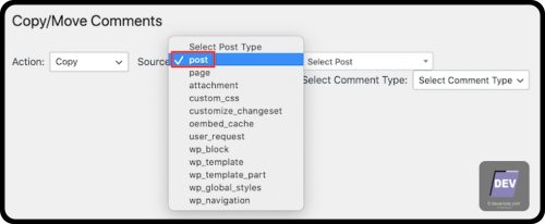 1.2.1.3. Contoh salah - Memindahkan Komentar WordPress