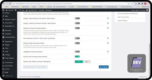 wpDiscuz ordering by ID
