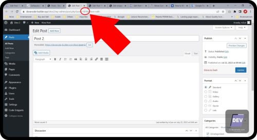 4.1.2. ID Post halaman tujuan - Memindahkan Komentar WordPress