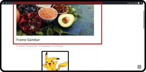 7. Gambar fitur tidak mendapatkan efek Cara Membuat Frame Gambar Otomatis di WordPress 7. Gambar fitur tidak mendapatkan efek