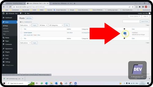 8. Jumlah komentar berubah - Cara Menduplikat Komentar di WordPress