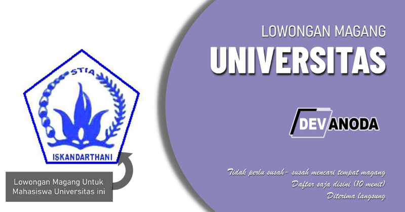 You are currently viewing Lowongan Magang Sekolah Tinggi Ilmu Administrasi Iskandar Thani