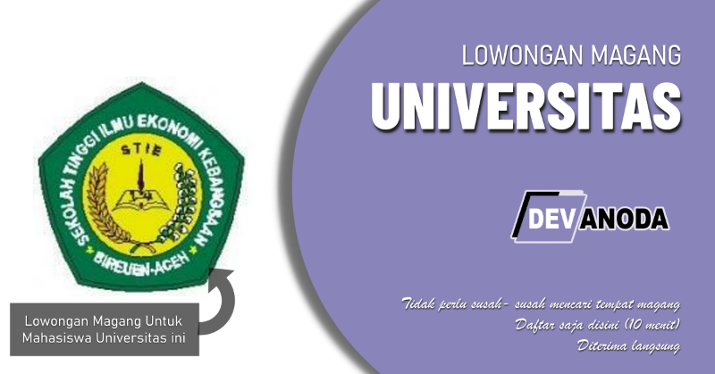 You are currently viewing Lowongan Magang STIE Kebangsaan Bireuen