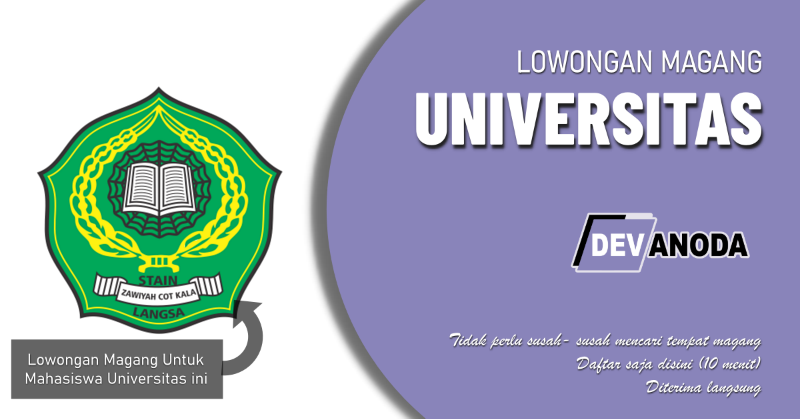 You are currently viewing Lowongan Magang STAIN Zawiyah Cot Kala Langsa
