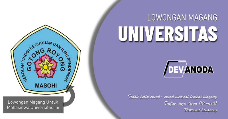You are currently viewing Lowongan Magang STKIP Gotong Royong Masohi, Masohi, Maluku Tengah