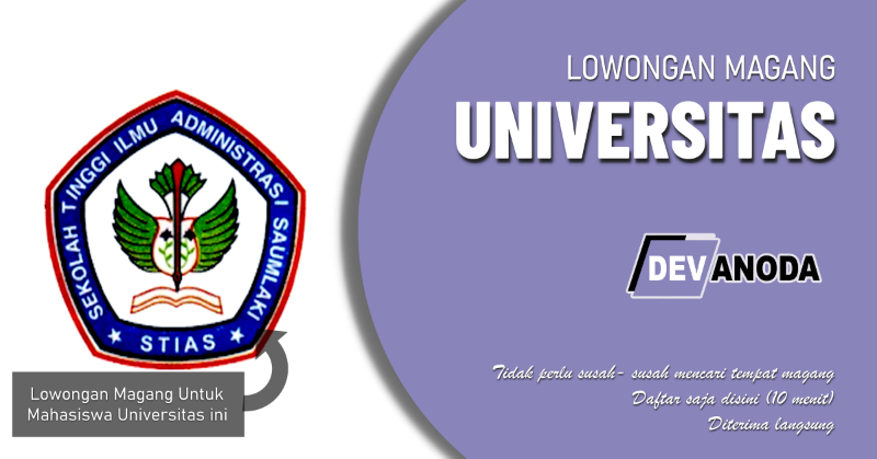 You are currently viewing Lowongan Magang Sekolah Tinggi Ilmu Administrasi Saumlaki, Saumlaki, Maluku Tenggara Barat