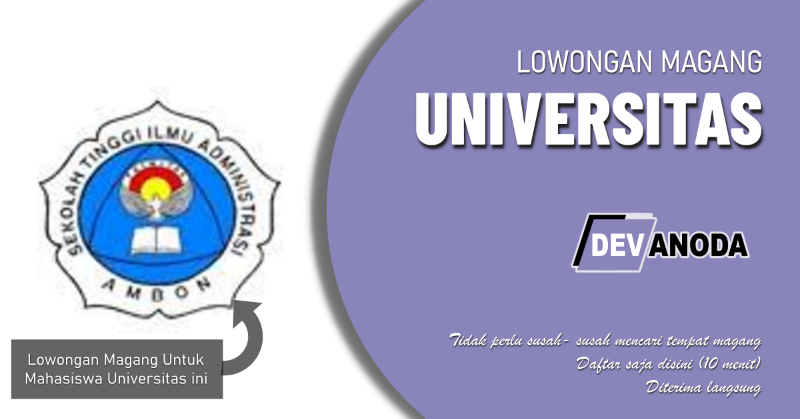 You are currently viewing Lowongan Magang Sekolah Tinggi Ilmu Administrasi Trinitas, Ambon
