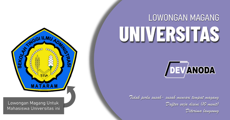 You are currently viewing Lowongan Magang Sekolah Tinggi Ilmu Administrasi Mataram, Mataram