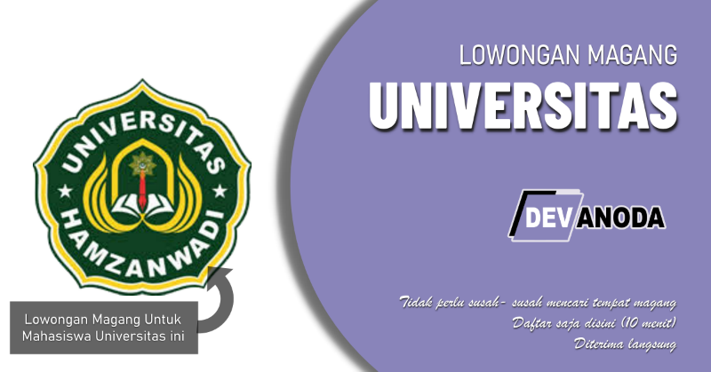 You are currently viewing Lowongan Magang Sekolah Tinggi Teknologi Hamzanwadi, Selong, Lombok Timur