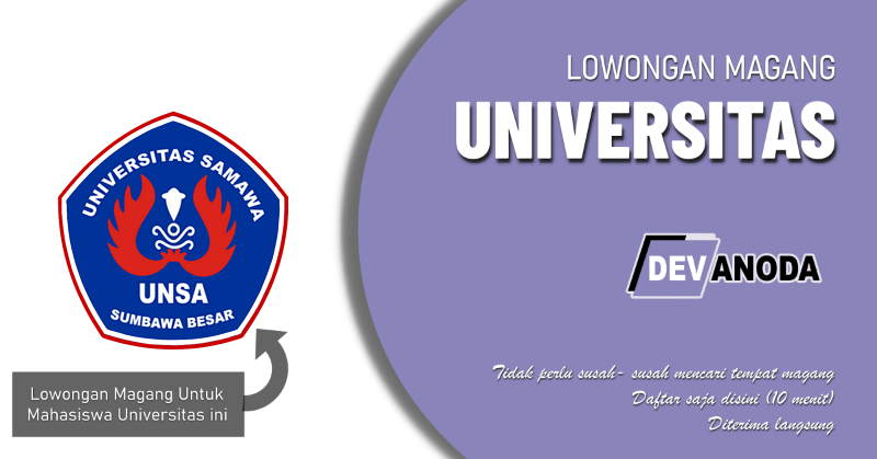 You are currently viewing Lowongan Magang Universitas Samawa, Sumbawa Besar