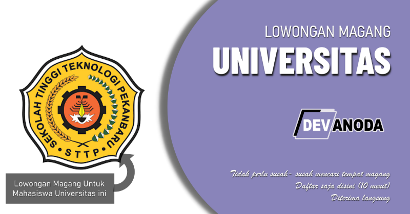 You are currently viewing Lowongan Magang Sekolah Tinggi Teknologi Pekanbaru