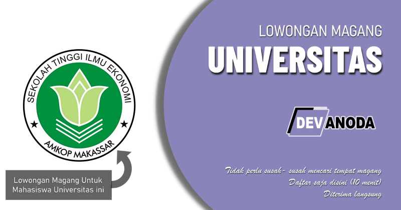 You are currently viewing Lowongan Magang STIE Amkop Makassar