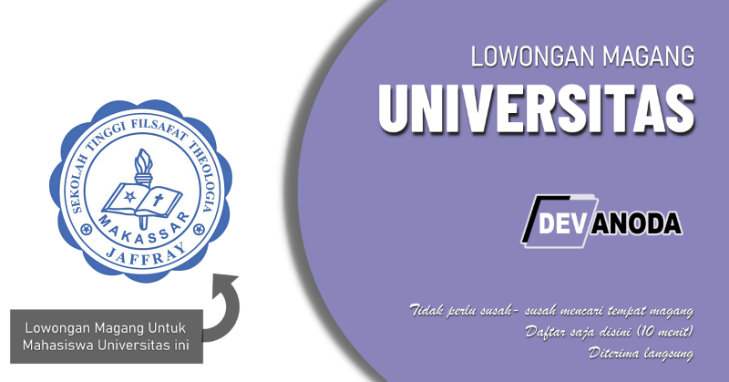 You are currently viewing Lowongan Magang Sekolah Tinggi Theologia Jaffray Makassar