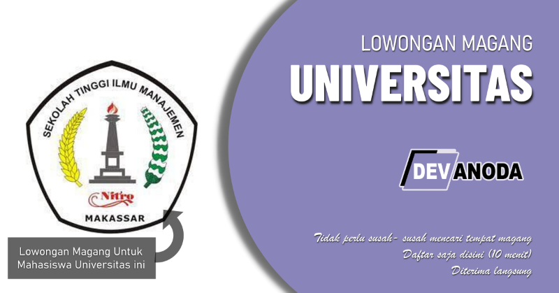 You are currently viewing Lowongan Magang Sekolah Tinggi Ilmu Manajemen Nitro Makassar