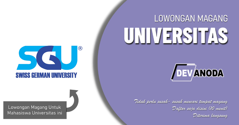 You are currently viewing Lowongan Magang Universitas Swiss German