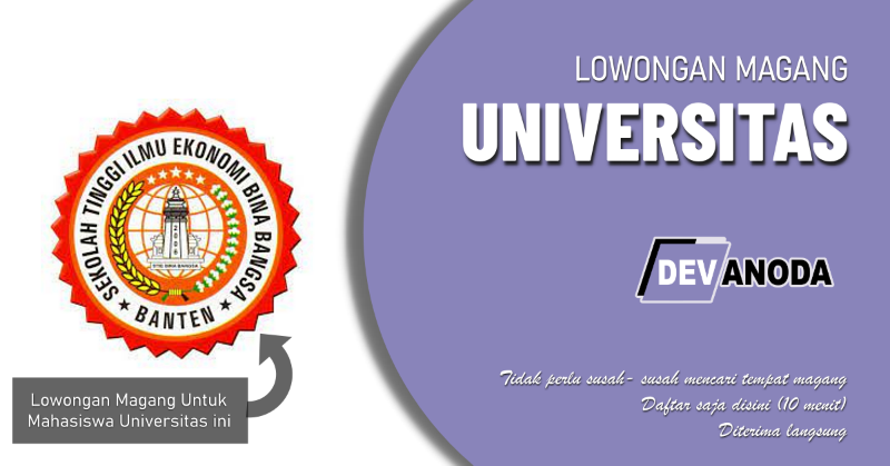 You are currently viewing Lowongan Magang Sekolah Tinggi Ilmu Ekonomi Bina Bangsa