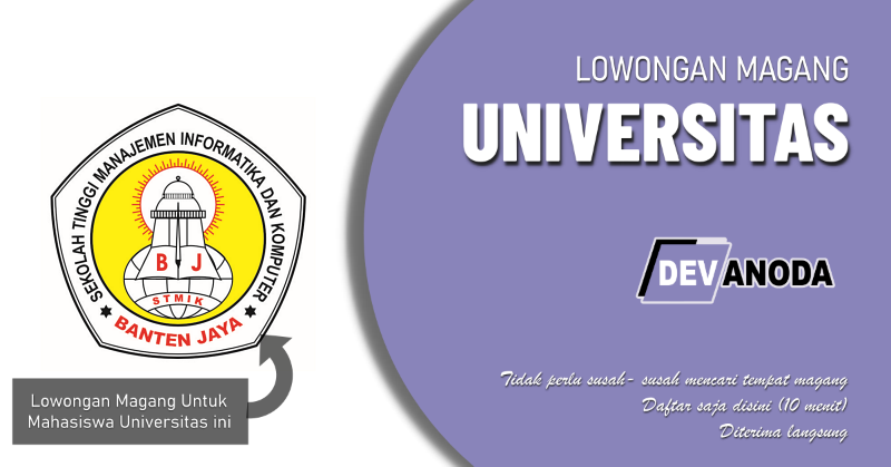 You are currently viewing Lowongan Magang Sekolah Tinggi Teknologi Banten Jaya