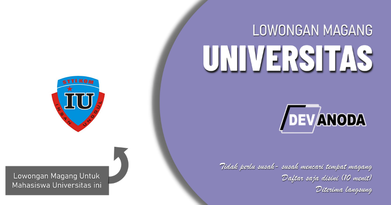 You are currently viewing Lowongan Magang Sekolah Tinggi Teknologi Ilmu Komputer Insan Unggul