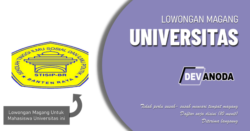 You are currently viewing Lowongan Magang STISIP Banten Raya