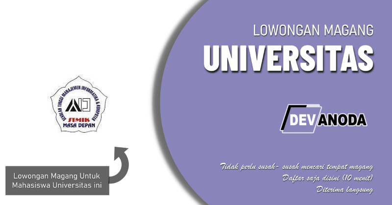 You are currently viewing Lowongan Magang STMIK Masa Depan