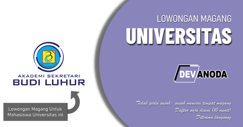 You are currently viewing Lowongan Magang Akademi Sekretari Manajemen dan Informatika Budhi