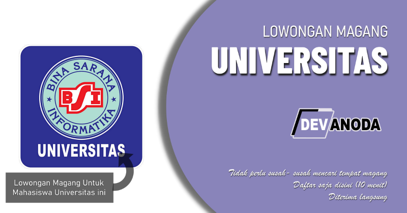 You are currently viewing Lowongan Magang AMIK BSI Tangerang