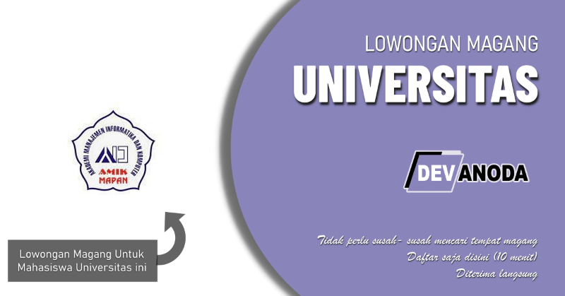 You are currently viewing Lowongan Magang AMIK Masa Depan