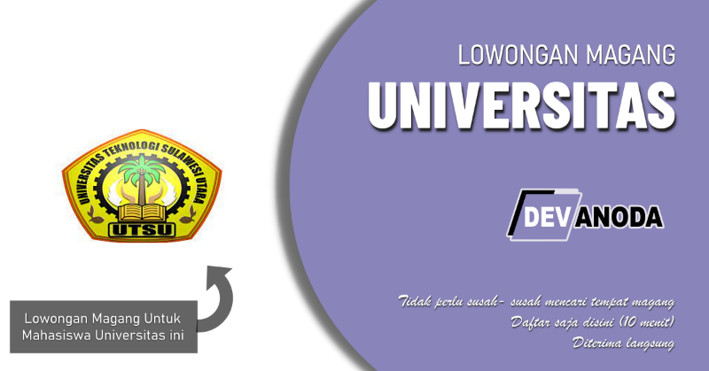 You are currently viewing Lowongan Magang Universitas Teknologi Sulawesi