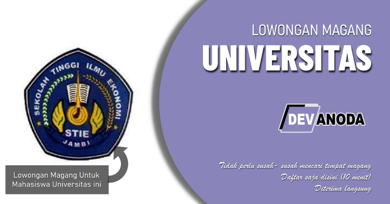 You are currently viewing Lowongan Magang STIE Jambi