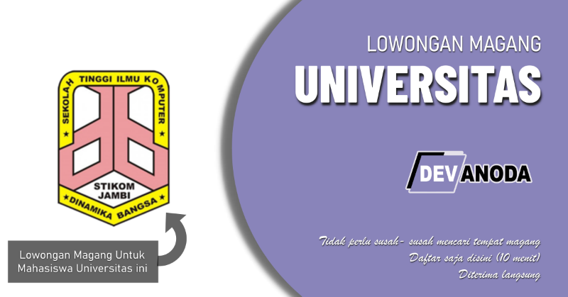 You are currently viewing Lowongan Magang STIKOM Dinamika Bangsa