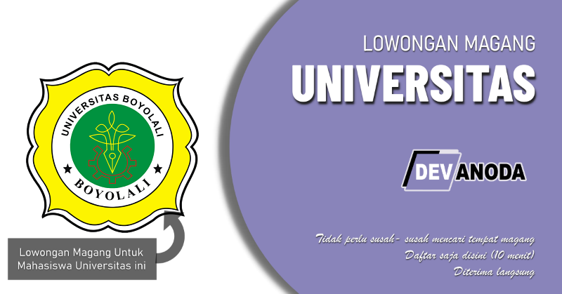 You are currently viewing Lowongan Magang Universitas Boyolali