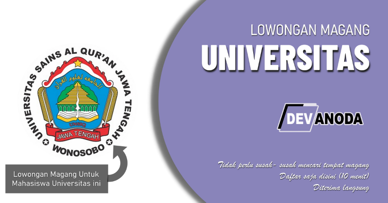 You are currently viewing Lowongan Magang Universitas Sains Al Qur’an