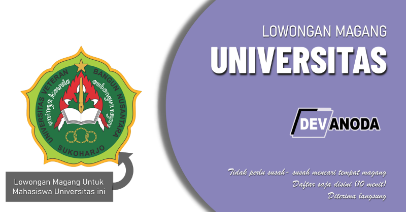 You are currently viewing Lowongan Magang Universitas Veteran Bangun Nusantara