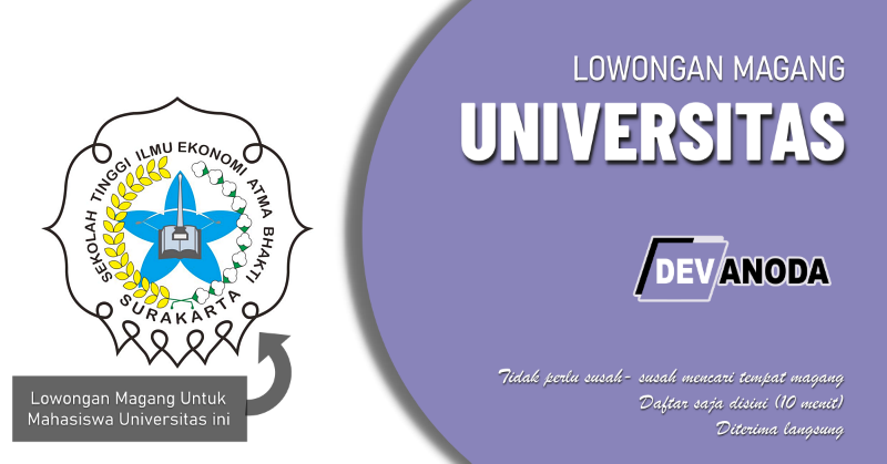You are currently viewing Lowongan Magang Sekolah Tinggi Ilmu Ekonomi Atma Bhakti