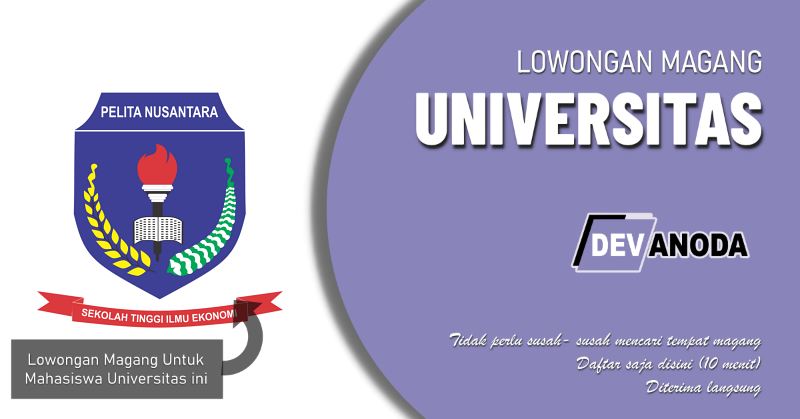 You are currently viewing Lowongan Magang Sekolah Tinggi Ilmu Ekonomi Pelita Nusantara