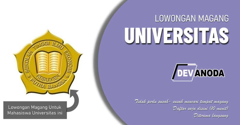 You are currently viewing Lowongan Magang Sekolah Tinggi Ilmu Ekonomi Putra Bangsa