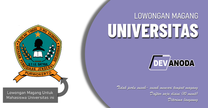 You are currently viewing Lowongan Magang Sekolah Tinggi Ilmu Ekonomi Satria