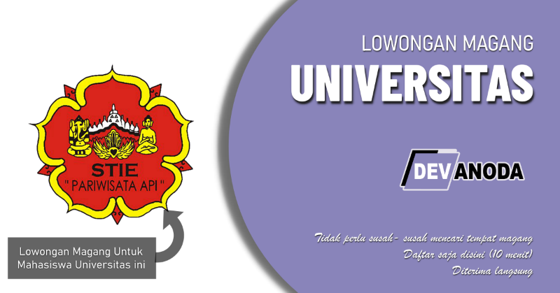 You are currently viewing Lowongan Magang STIE Pariwisata API