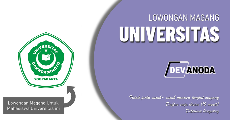 You are currently viewing Lowongan Magang Universitas Cokroaminoto
